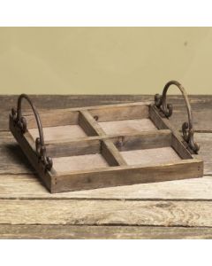 Holztablett "Corsa", mit 4 Fächern