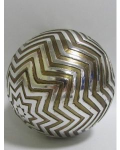 Dekokugel "Estrella", silber/gold, Resin