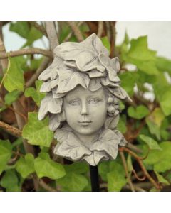 Blumenkind "Efeu", betonfarben, Resin