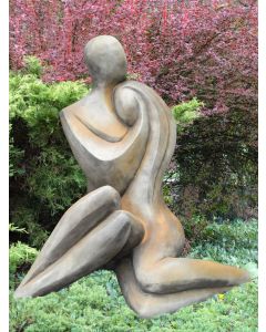 BONNIE und CLYDE, Steinguss, Rosteffekt