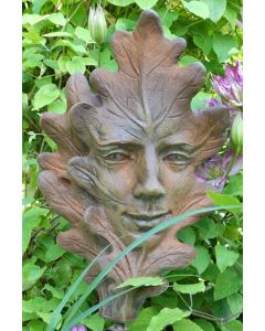 Blatt "EICHE", Steinguss, Rosteffekt