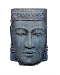 (PL-WGKH-085AF) Khmer-Kopf, Wasserspiel