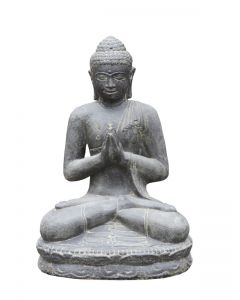 (P-SB-060AAF) Sitzender Buddha"Begrüßung", indisch