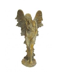 Engelfrau stehend "SHEKINAH", Rosteffekt