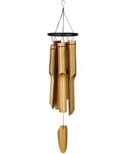 Black Ring Bamboo Chime - groß