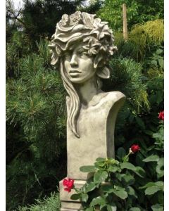 Büste Moderne Romantik "SOMMER" (Rosi), Steinguss
