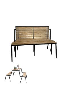 Klapp-Bank, variabel, Holz